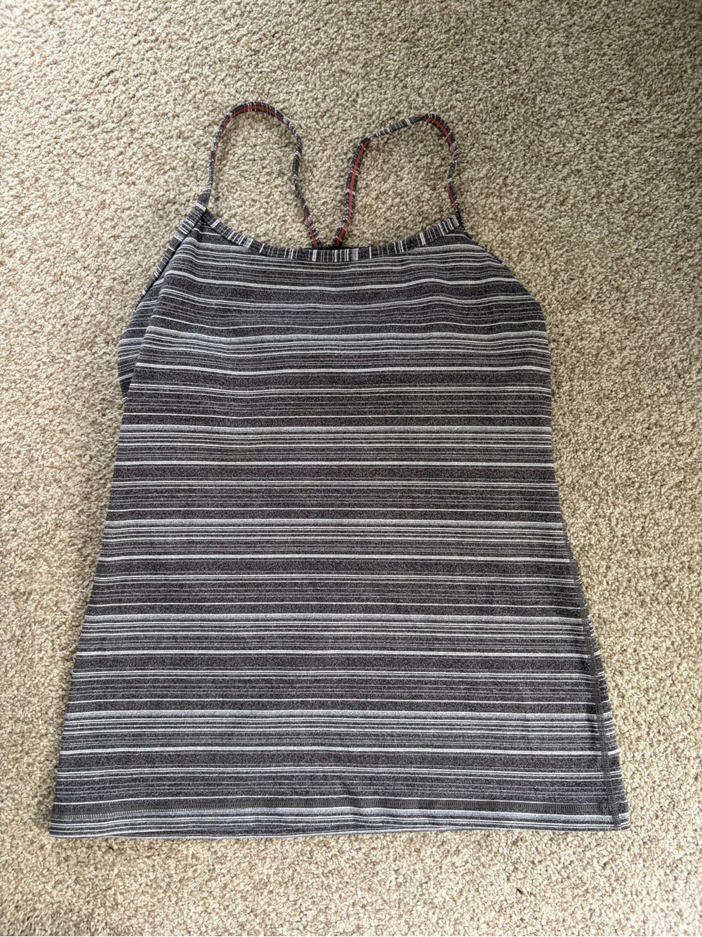 lululemon athletica Black & White Striped Tank